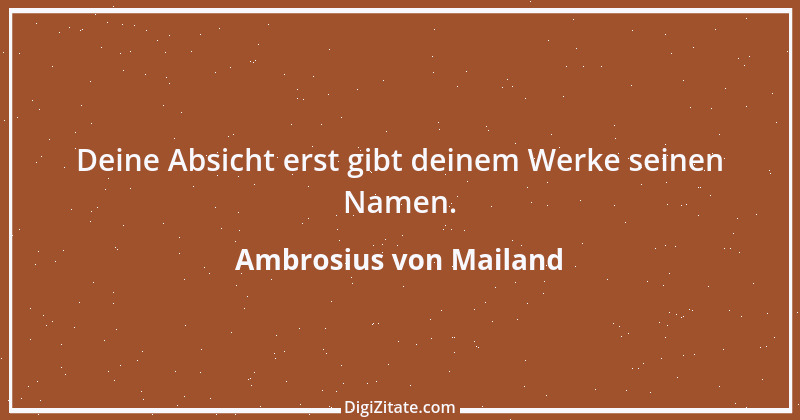 Zitat von Ambrosius von Mailand 1