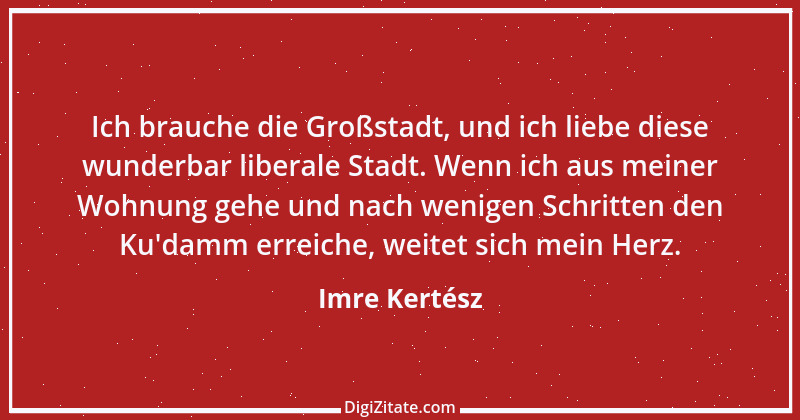 Zitat von Imre Kertész 1