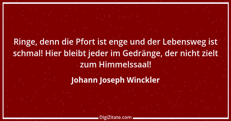 Zitat von Johann Joseph Winckler 1