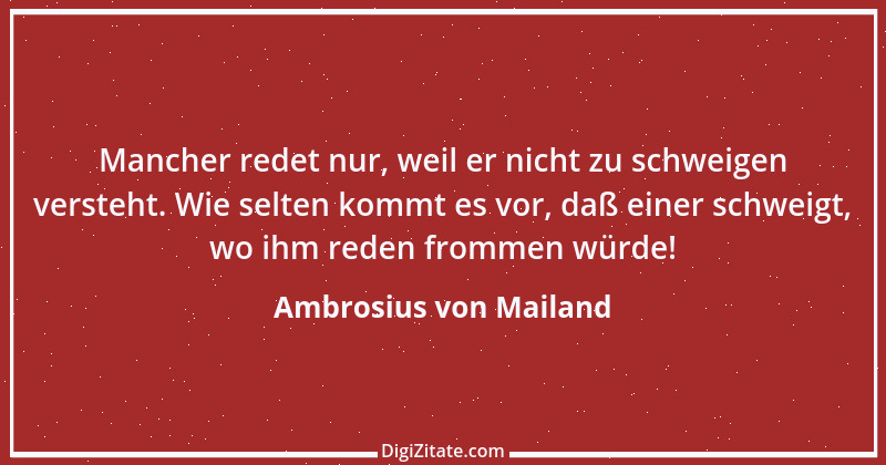 Zitat von Ambrosius von Mailand 2