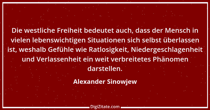 Zitat von Alexander Sinowjew 13