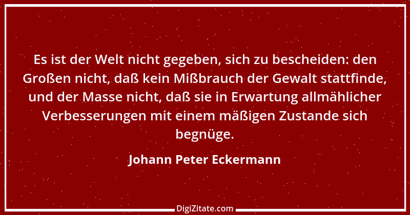 Zitat von Johann Peter Eckermann 23