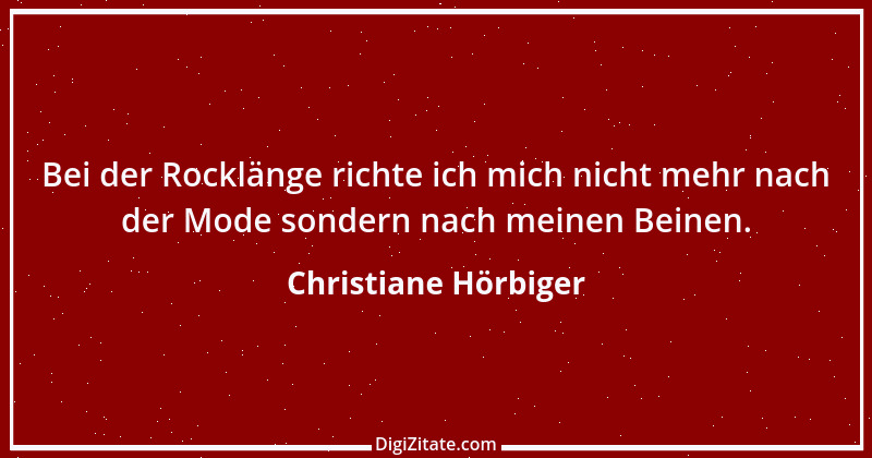 Zitat von Christiane Hörbiger 1