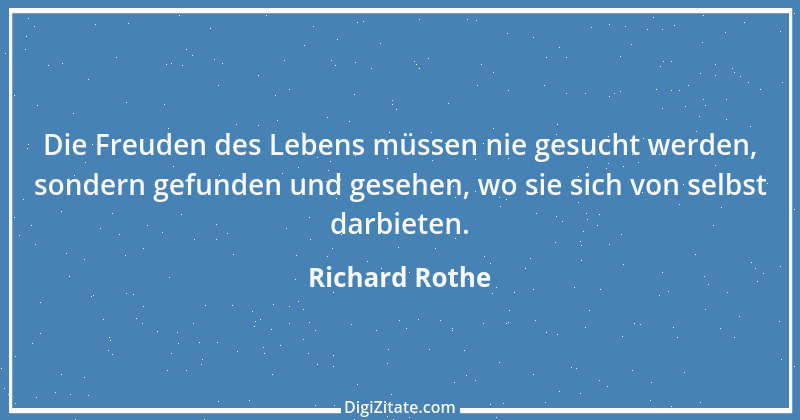 Zitat von Richard Rothe 78