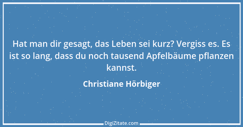 Zitat von Christiane Hörbiger 2