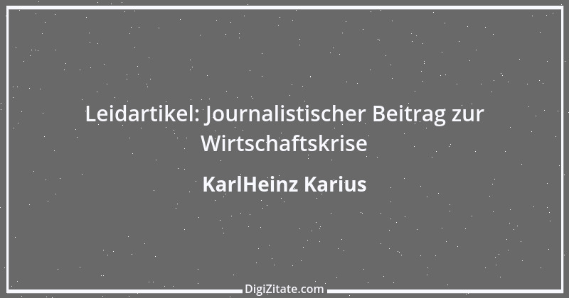 Zitat von KarlHeinz Karius 152