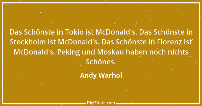 Zitat von Andy Warhol 8