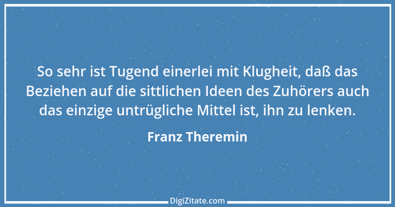 Zitat von Franz Theremin 1