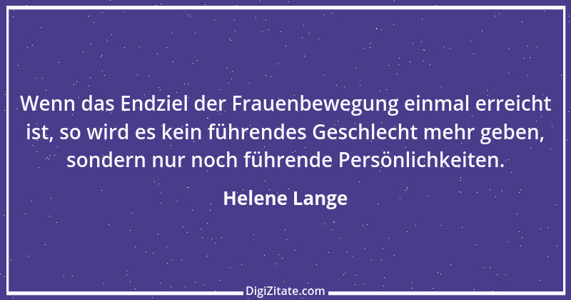 Zitat von Helene Lange 1