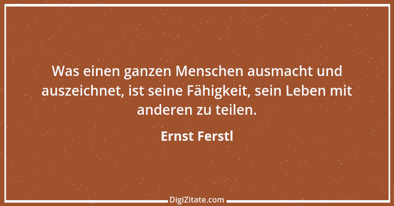 Zitat von Ernst Ferstl 1672