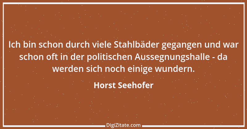 Zitat von Horst Seehofer 2