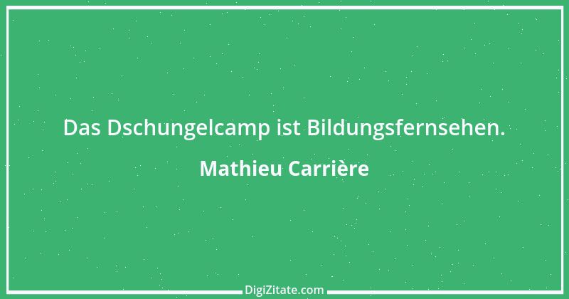 Zitat von Mathieu Carrière 1