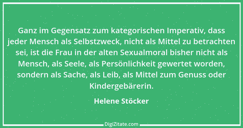 Zitat von Helene Stöcker 1