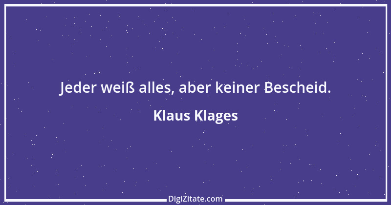 Zitat von Klaus Klages 485