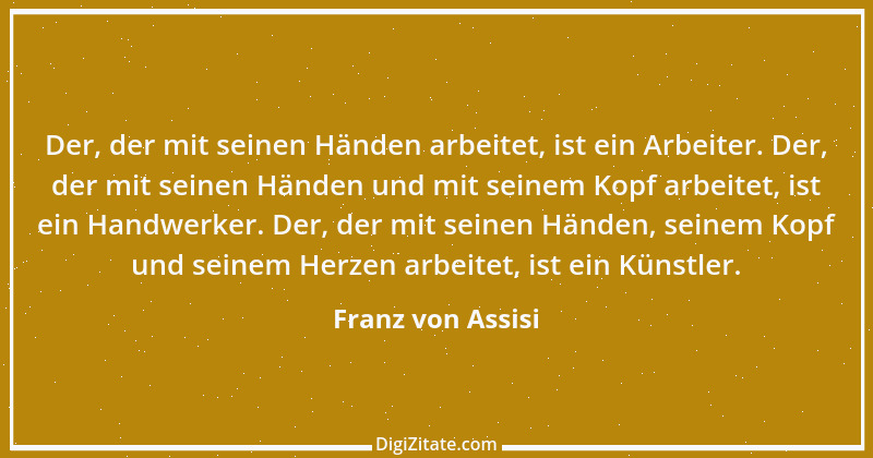 Zitat von Franz von Assisi 1