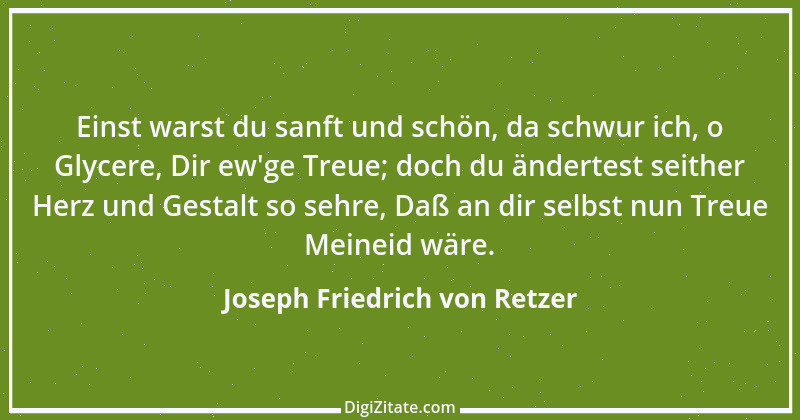 Zitat von Joseph Friedrich von Retzer 1