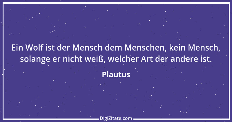 Zitat von Plautus 40