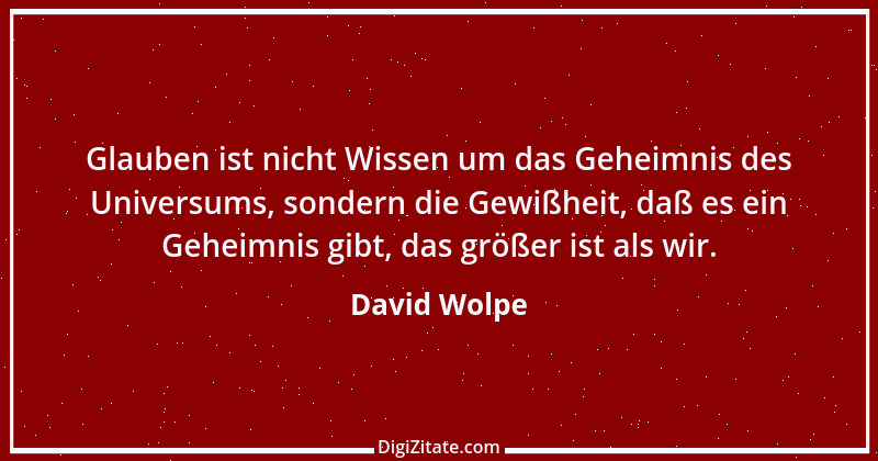 Zitat von David Wolpe 1