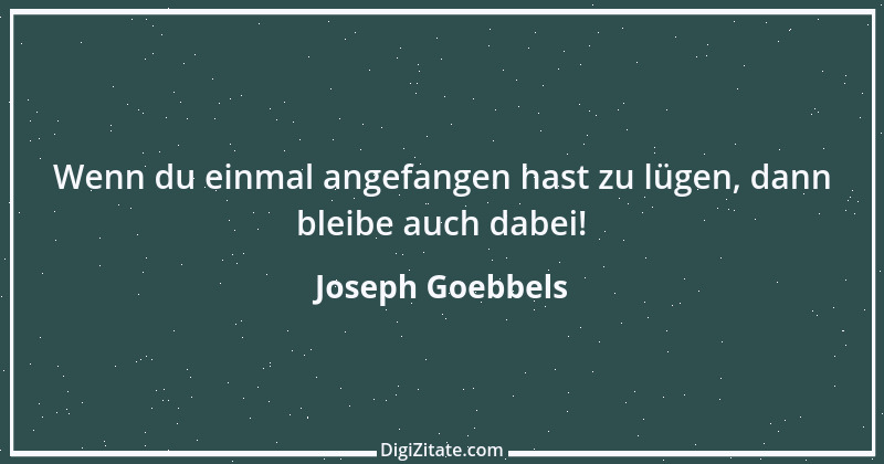 Zitat von Joseph Goebbels 1