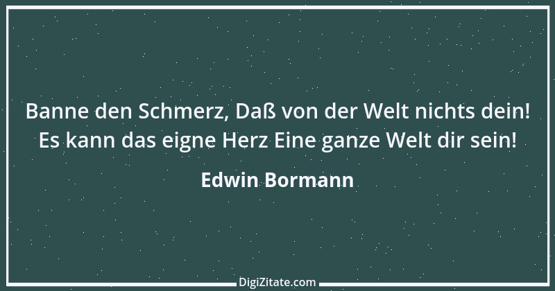 Zitat von Edwin Bormann 1