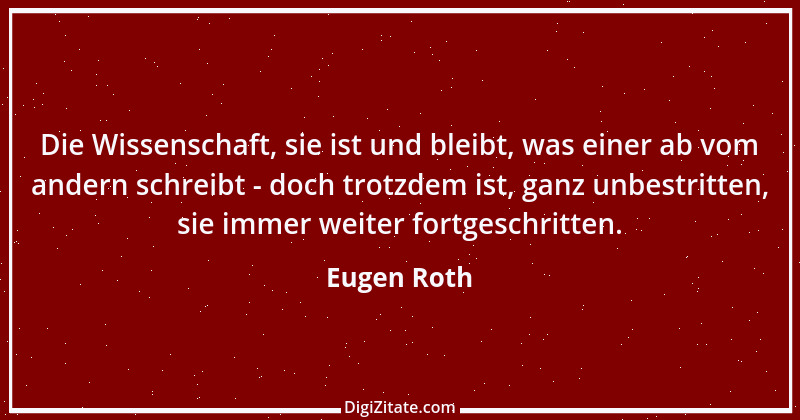 Zitat von Eugen Roth 1