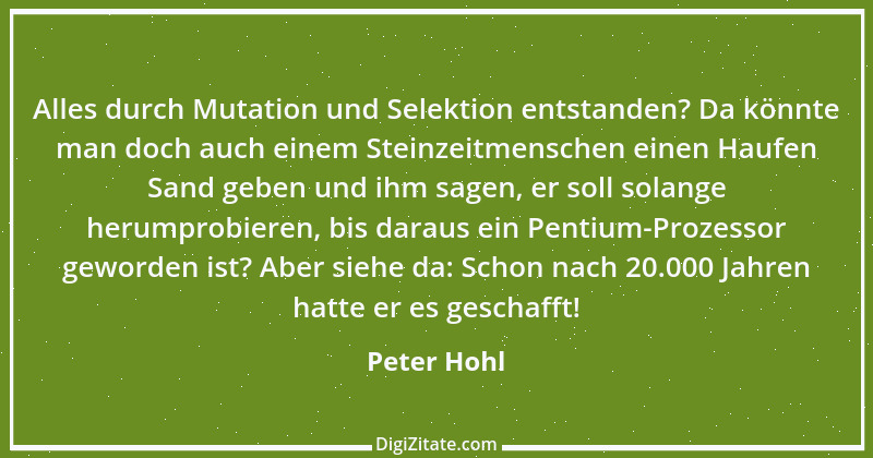 Zitat von Peter Hohl 160