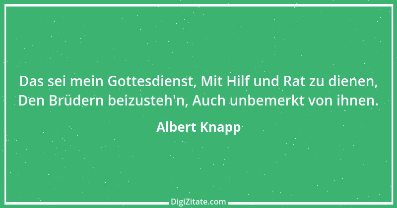 Zitat von Albert Knapp 2