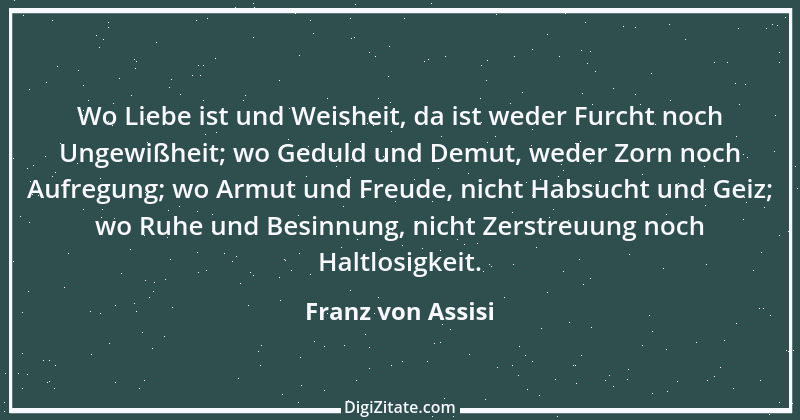 Zitat von Franz von Assisi 3