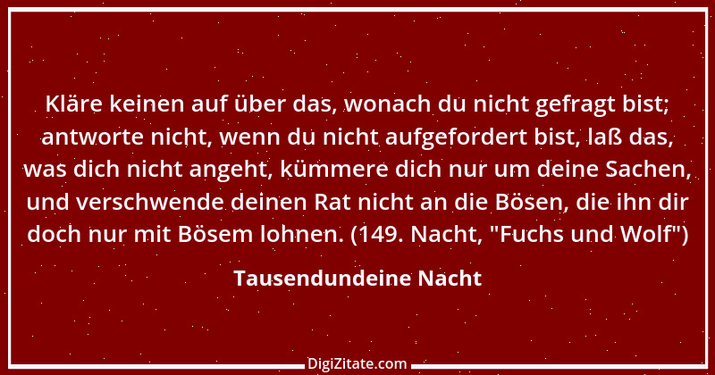 Zitat von Tausendundeine Nacht 7