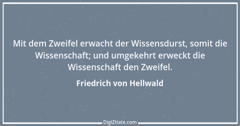 Zitat von Friedrich von Hellwald 1