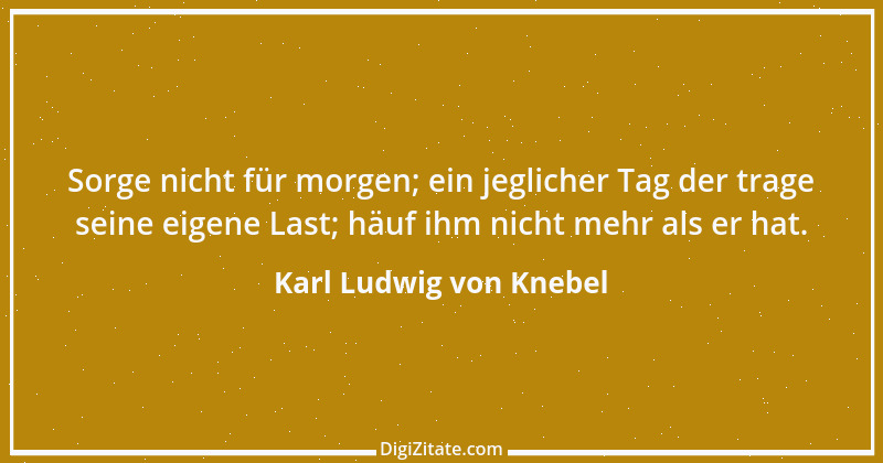 Zitat von Karl Ludwig von Knebel 10