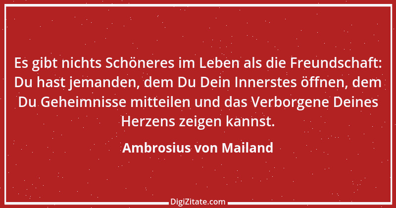 Zitat von Ambrosius von Mailand 18