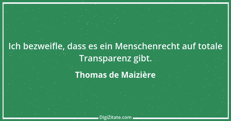 Zitat von Thomas de Maizière 5