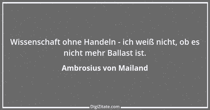 Zitat von Ambrosius von Mailand 20