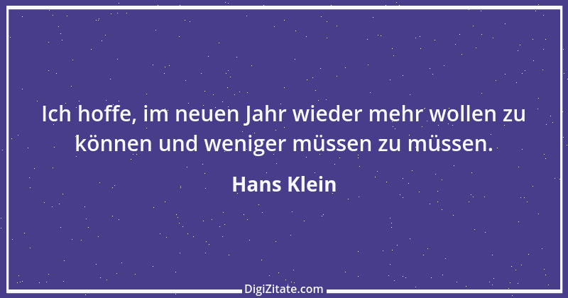 Zitat von Hans Klein 1