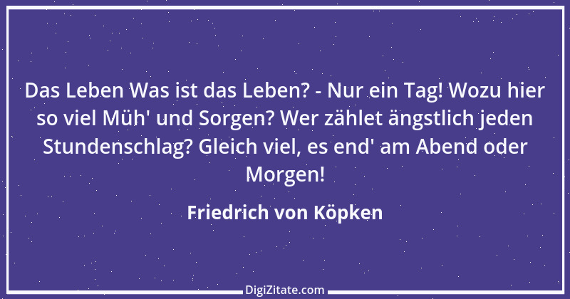 Zitat von Friedrich von Köpken 1