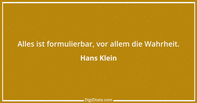 Zitat von Hans Klein 2