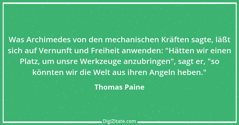 Zitat von Thomas Paine 18