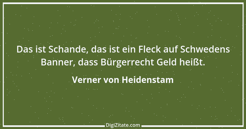 Zitat von Verner von Heidenstam 1