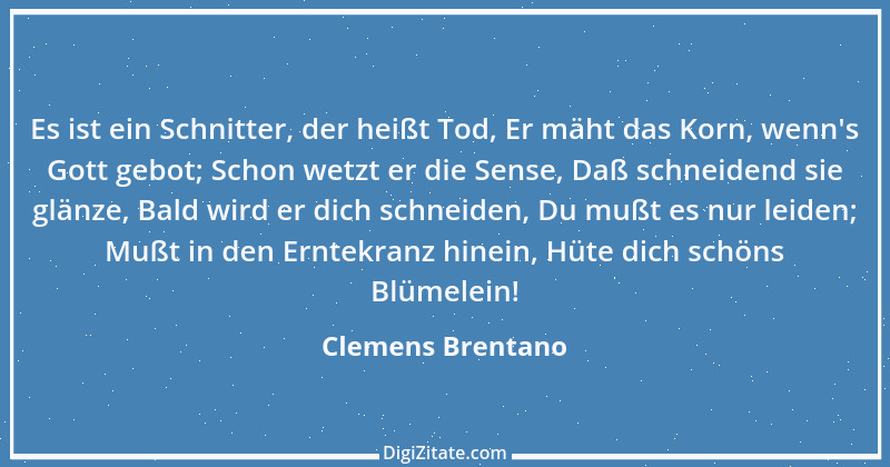 Zitat von Clemens Brentano 10