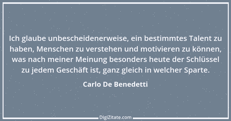 Zitat von Carlo De Benedetti 1