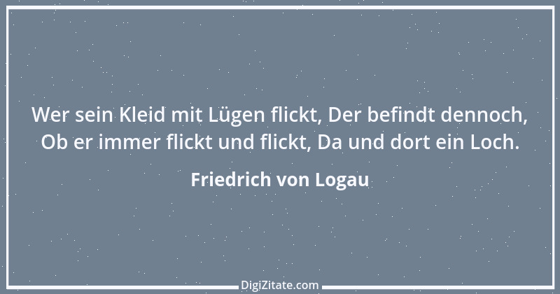 Zitat von Friedrich von Logau 1