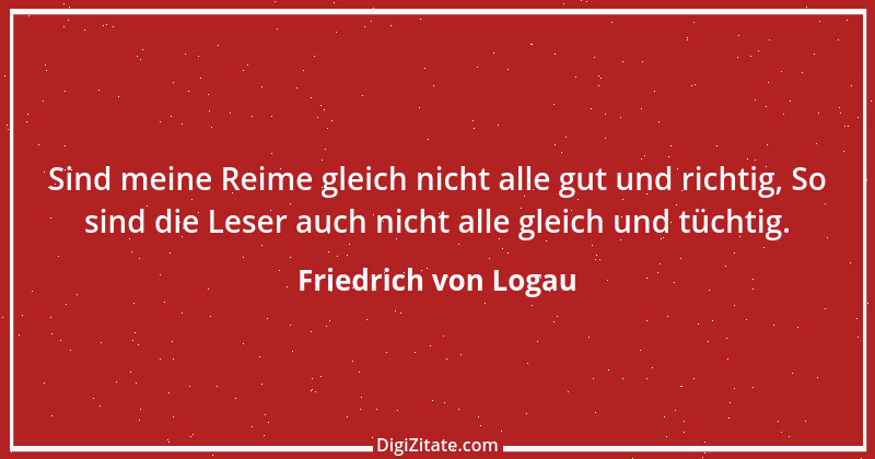 Zitat von Friedrich von Logau 2