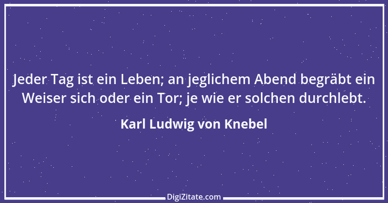 Zitat von Karl Ludwig von Knebel 18