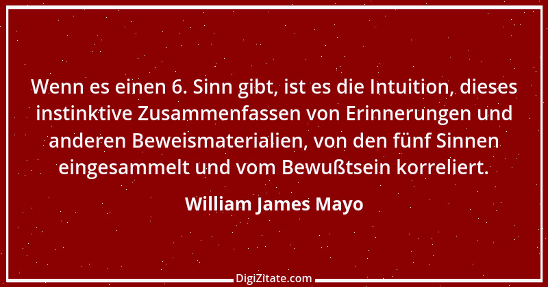 Zitat von William James Mayo 3