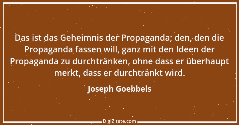 Zitat von Joseph Goebbels 14