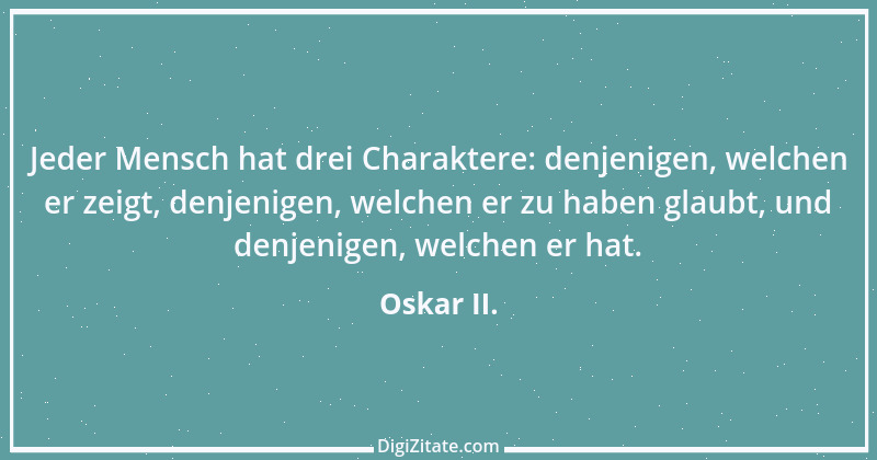 Zitat von Oskar II. 1