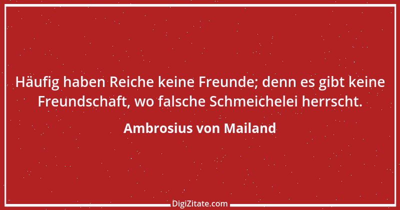 Zitat von Ambrosius von Mailand 26