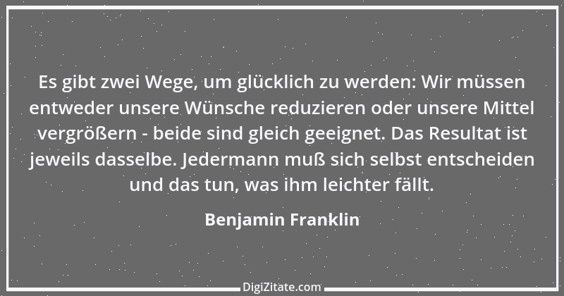 Zitat von Benjamin Franklin 105