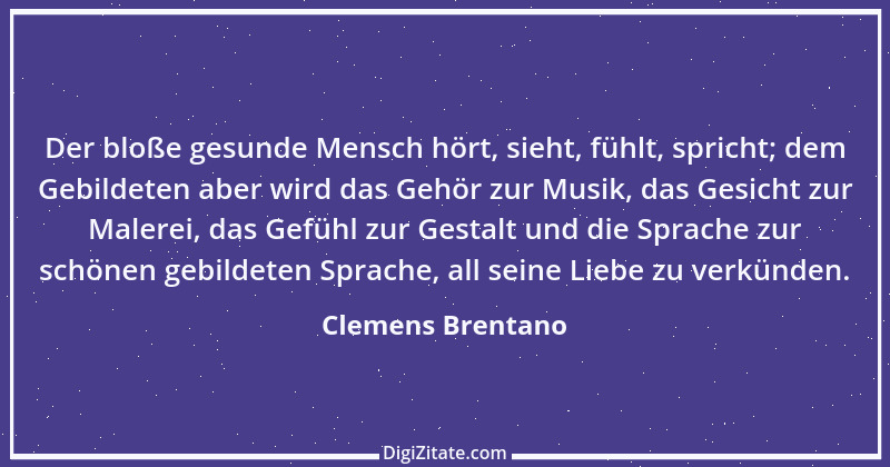 Zitat von Clemens Brentano 14